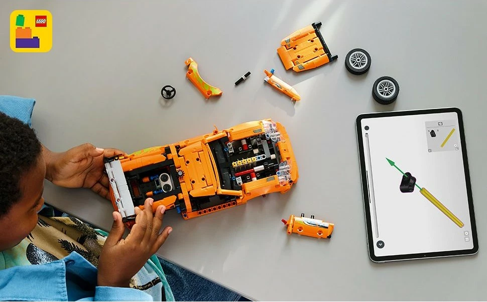 Model Toyota Supra MK4 iz filma Fast and Furious, LEGO komplet 810 delov, plastika, večbarven