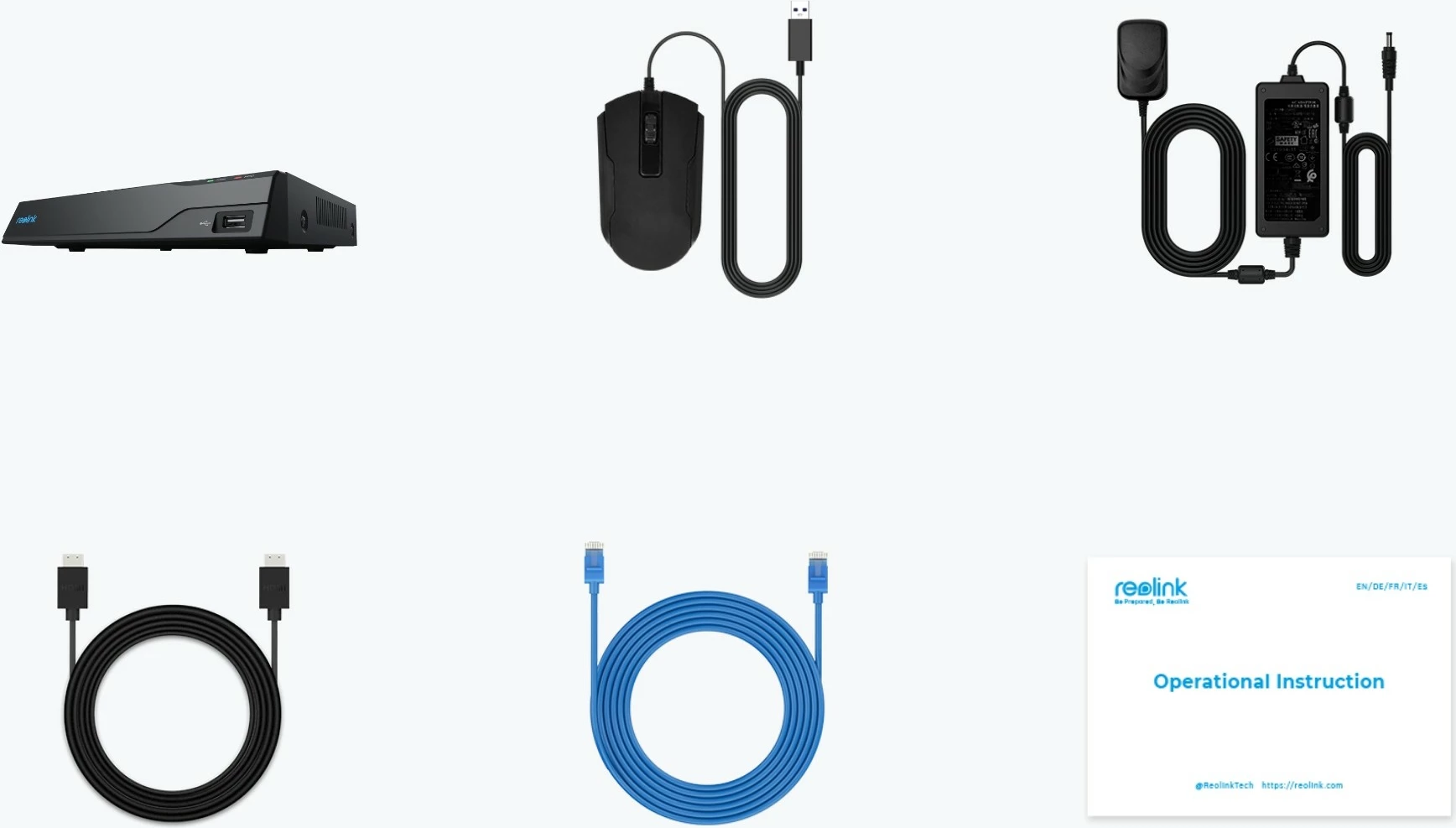 NVR z 8 kanali, 2TB HDD, do 12TB, črn — Reolink NVS8