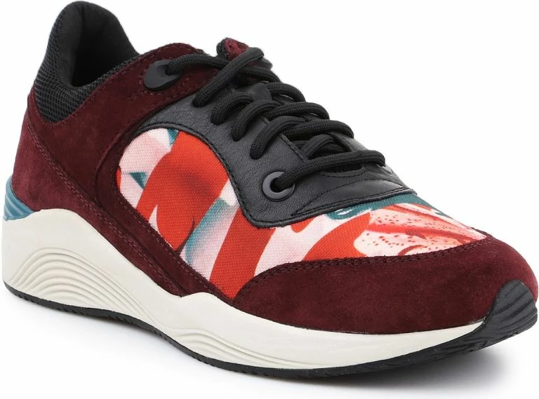 Klopočev lifestyle Geox ženske, črno in rdeče