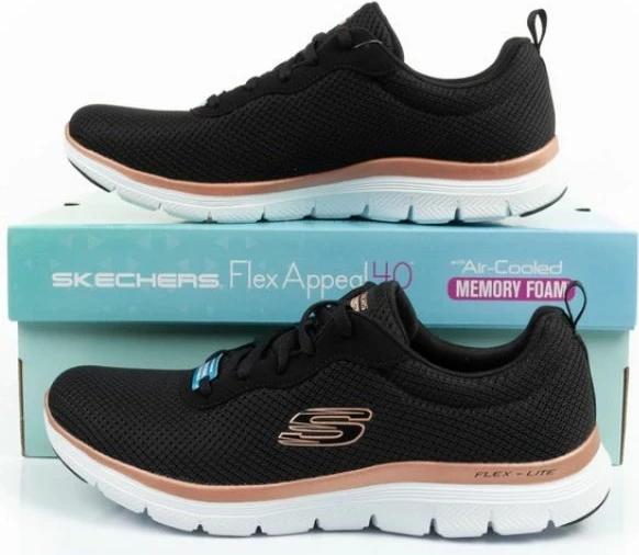 Superge za ženske Skechers, črne