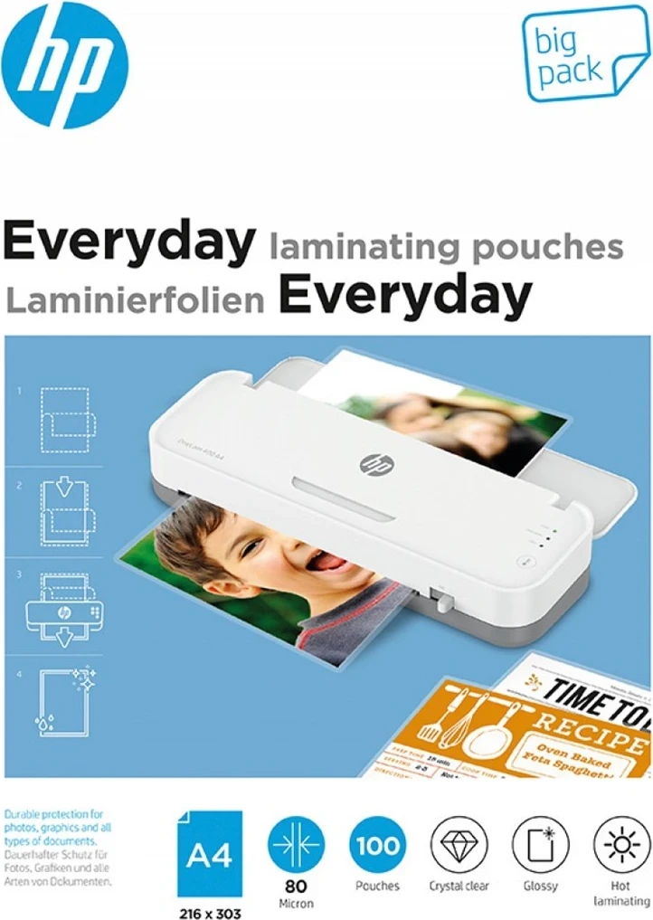 Laminacijski film za fotografije A4, 100 kosov, HP Everyday