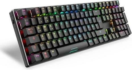 Mehanska tipkovnica, Sharkoon SKILLER SGK36W, brezžična, RGB LED, QWERTZ
