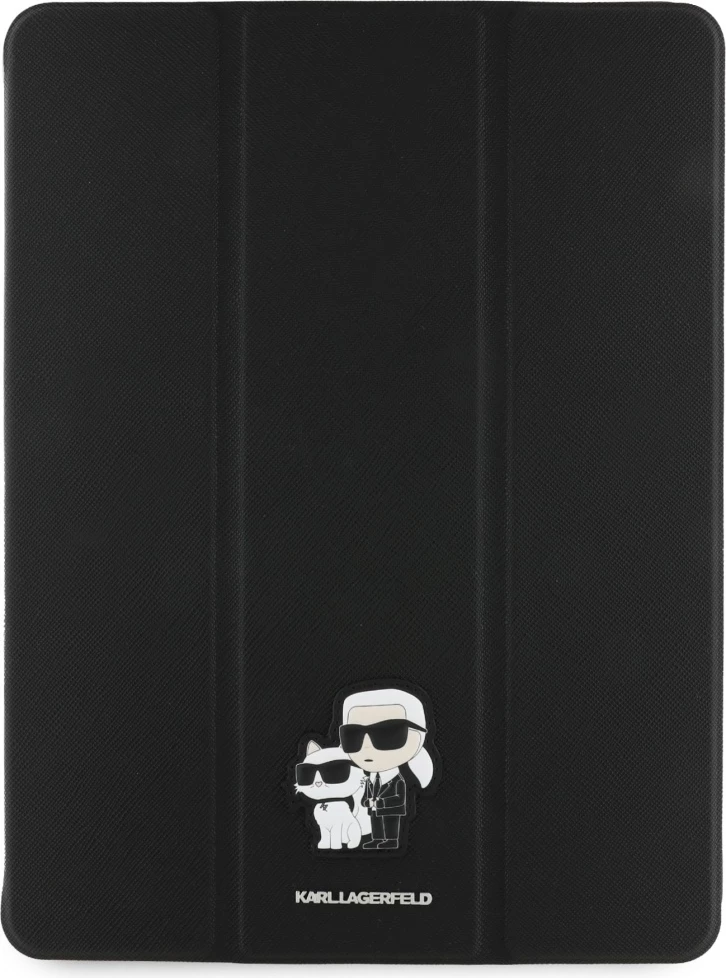 Ovitek Saffiano Magnetic Karl & Choupette za iPad Pro 13" 2024, Karl Lagerfeld, črn
