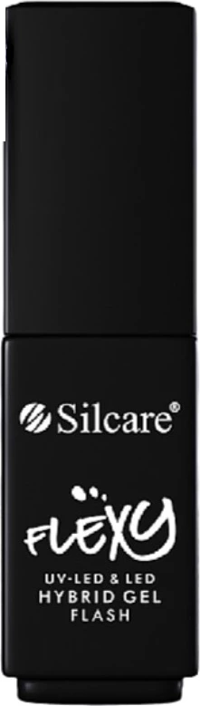 Lak za nohte Flexy Hybrid Gel Flash Light Blue Silcare, za ženske, 4,5 g