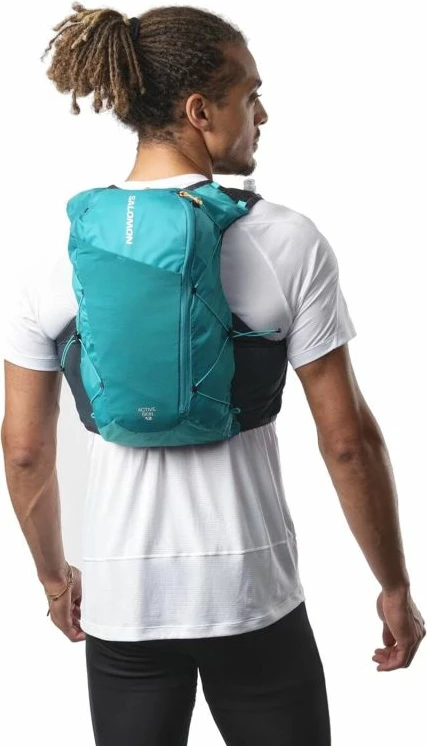 Tekstilna tekaška in kolesarska torbica Salomon Active Skin 12, zelena