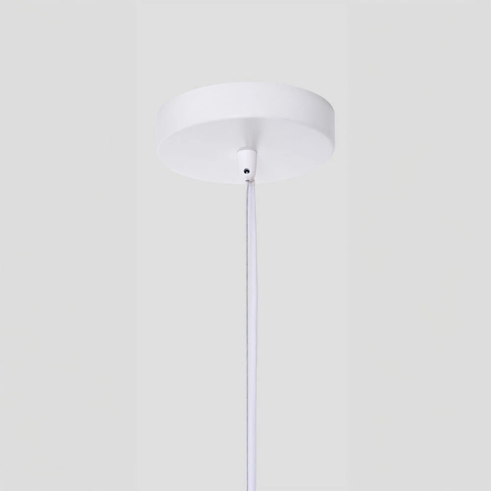 Stropna svetilka iz ratana, bela, 61x47 cm Aurora