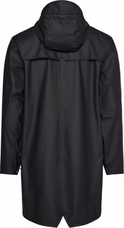 Dolga jakna Rains za moške in ženske, črna