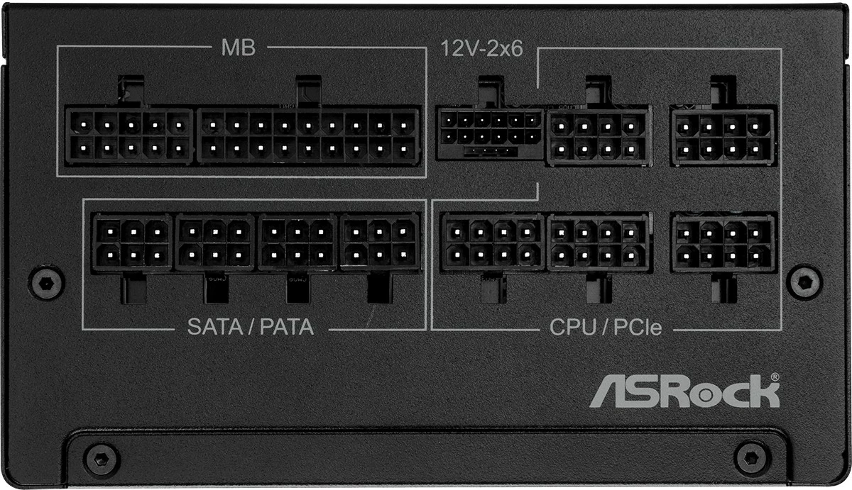 Napajalnik 1000 W, 80 PLUS Gold, modularen, črn (ASRock SL-1000G)