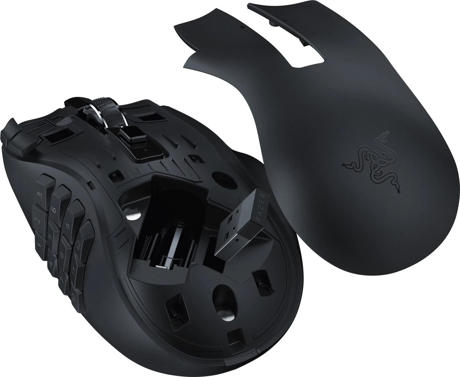 Igralni miš Razer Naga V2 HyperSpeed, črn