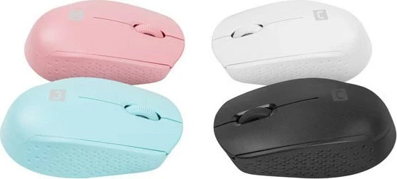 Optični brezžični miš, NATEC STORK, Bluetooth + USB Type-A, 1600 DPI, rožnata