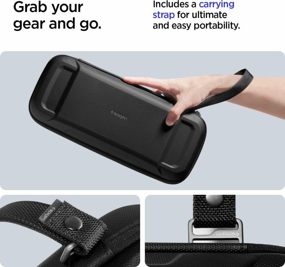 Ovitek za Sony PlayStation Portal Spigen Rugged Armor Pro, črn