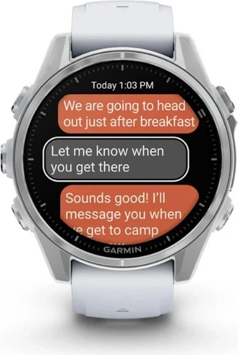 Pametna športna ura Garmin Fenix 8, 43 mm, AMOLED, 32 GB, GPS, srebrna