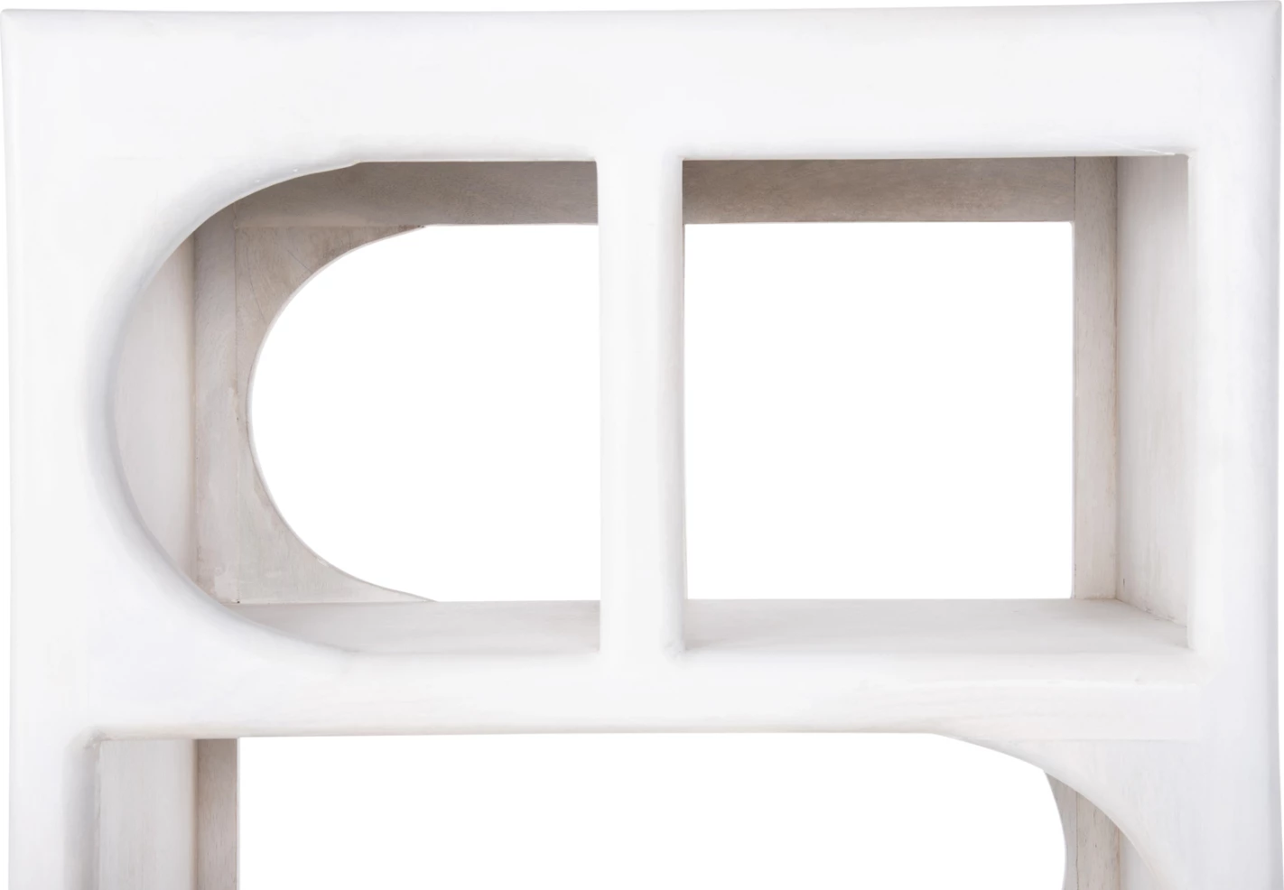 Visoka omara HANDYR FH9706 iz masivnega mangovega lesa v beli barvi 60x35x120Hcm