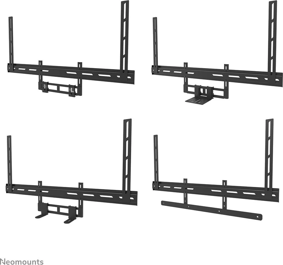 Univerzalni nosilec za videobar 43", Newstar AV2-500BL, VESA 200x200–800x600, 10 kg, črn