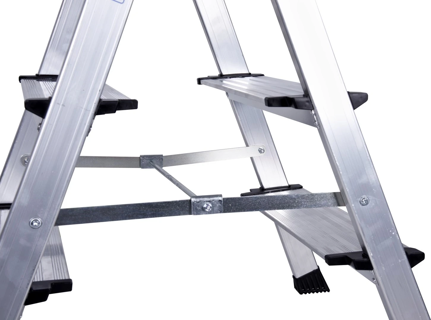 Delovna lestev Krause, 3-nivojska, srebrna