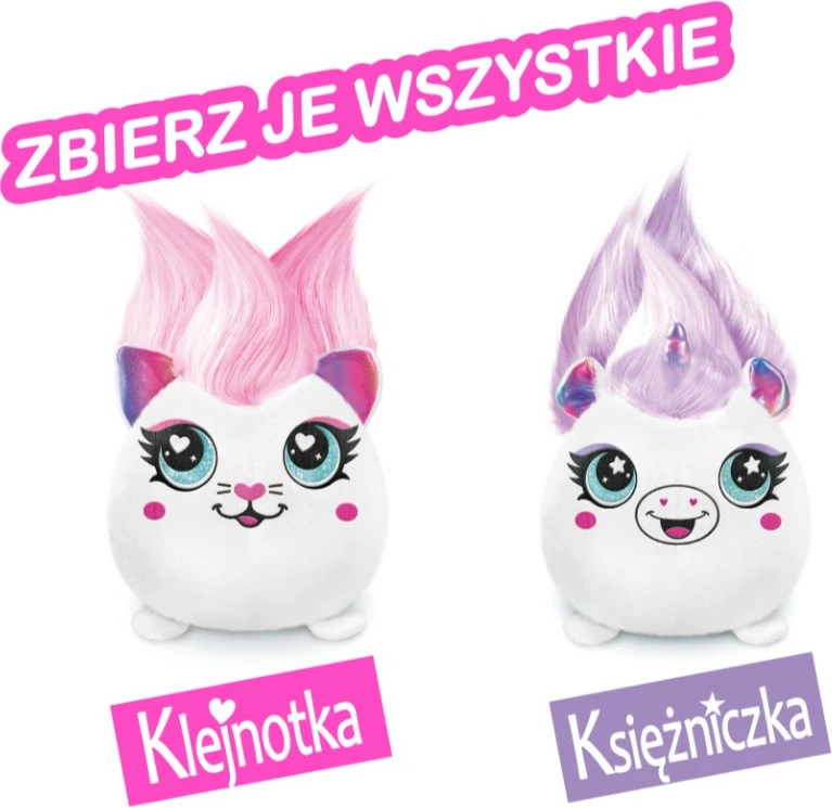 Komplet plišaste igrače z elektronskim aerografom, Epee Project Plusz Fryzurki, večbarvno