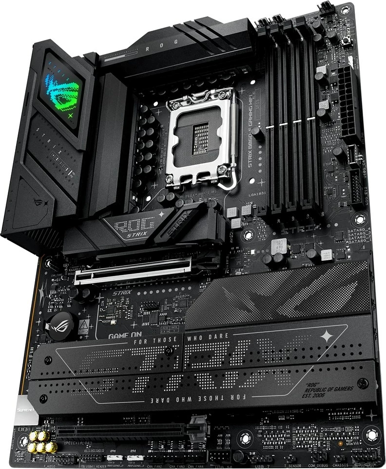 Matična plošča ROG STRIX B860-F GAMING WIFI ASUS, Socket LGA 1851, ATX, večbarvna