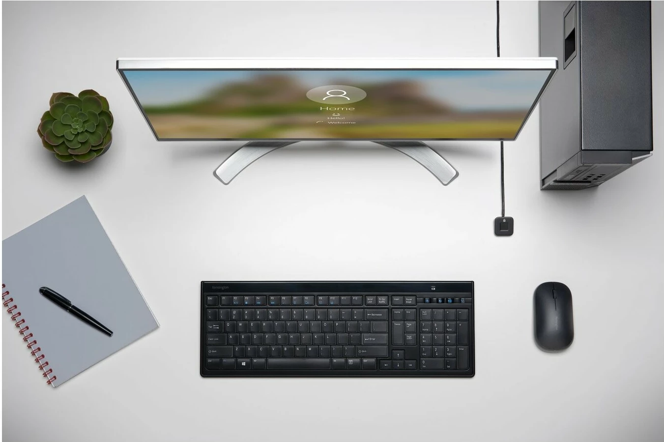 Biometrični čitalec prstnih odtisov Kensington VeriMark Desktop, USB, črn