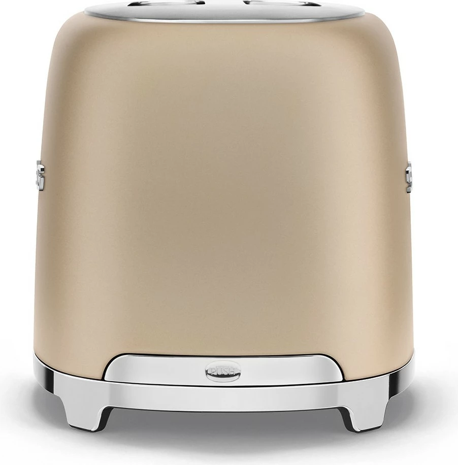 Toster SMEG TSF01CHMEU, 2 rezini, 950 W, zlato/champagne