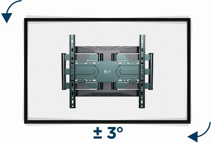 Nosilec za televizor Gembird WM-80ST-01, 40-80”, črn