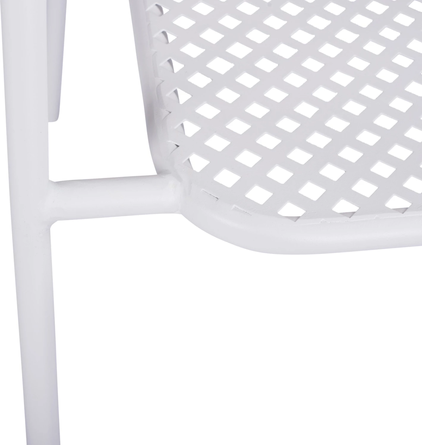 Kovinski stol v beli barvi Thetis FH5173.12 55x57x79 cm