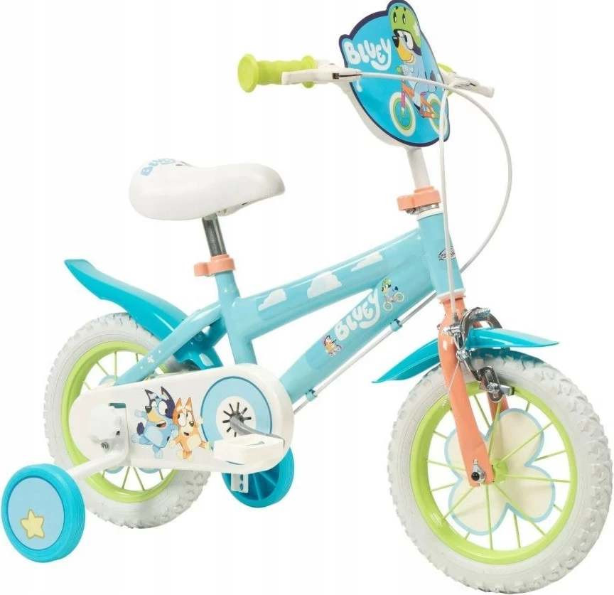 Otroško kolo TOIMSA Bluey 12 in, modro/limetno
