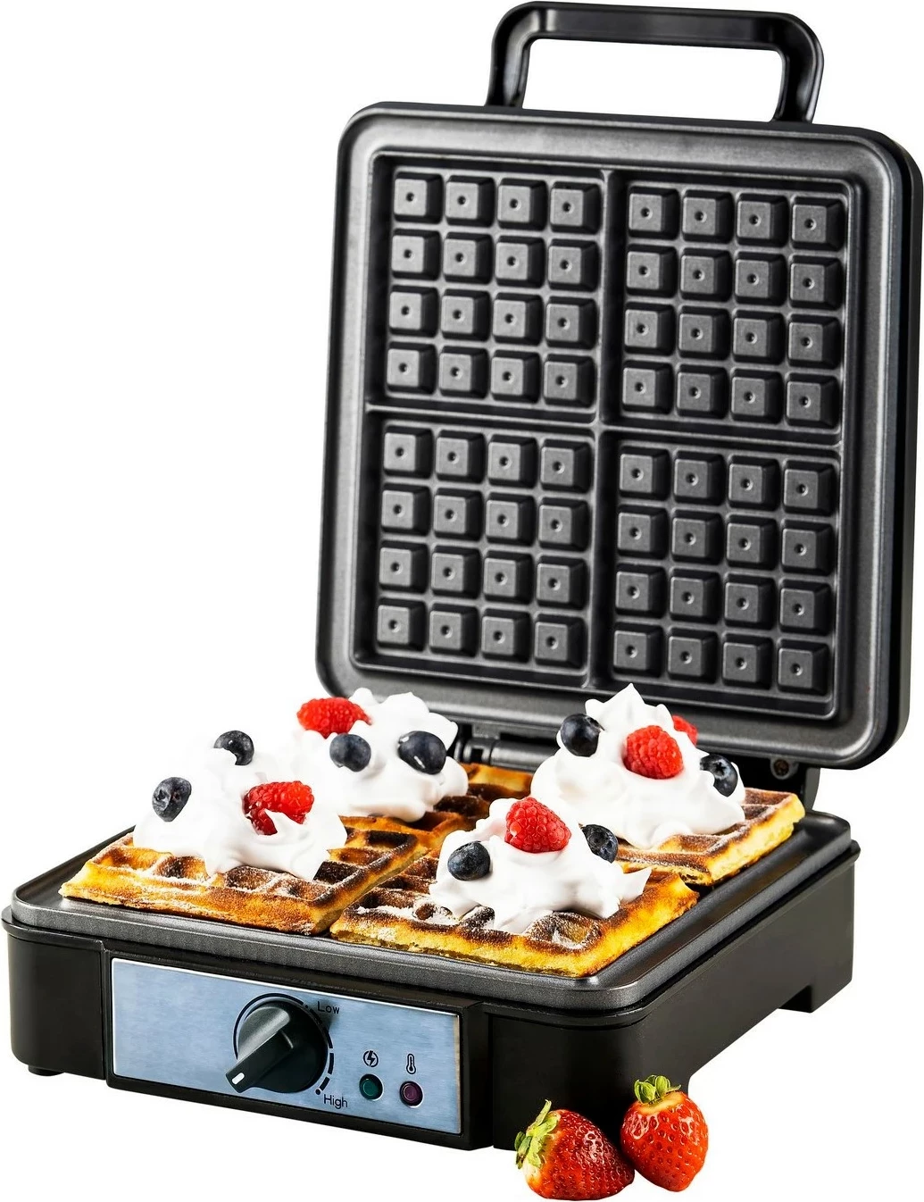 Gofr aparat, Adler AD 3049, 4 gofre, črn