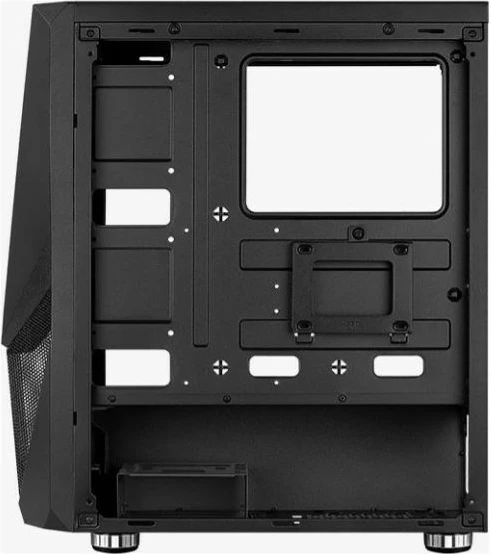 Kuža Aerocool PGS Zauron FRGB-G-BK-V1, črn