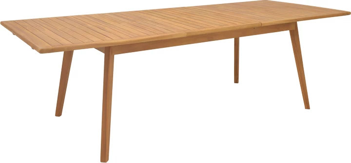 Jedilna garnitura 7-delna Ganny-Pino, teak naraven - črn 180/240x100x75 cm
