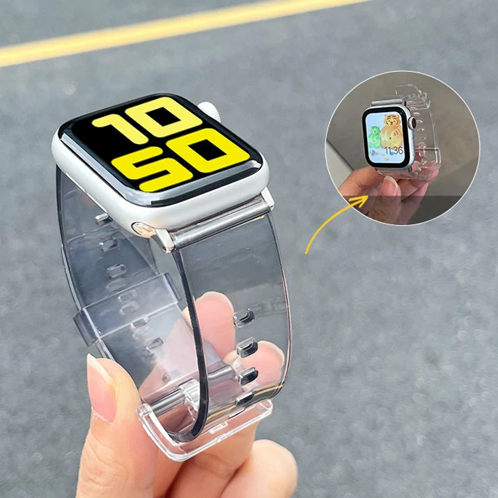 Silikonski pašček za Apple Watch, Hurtel, 42/44 mm, moder