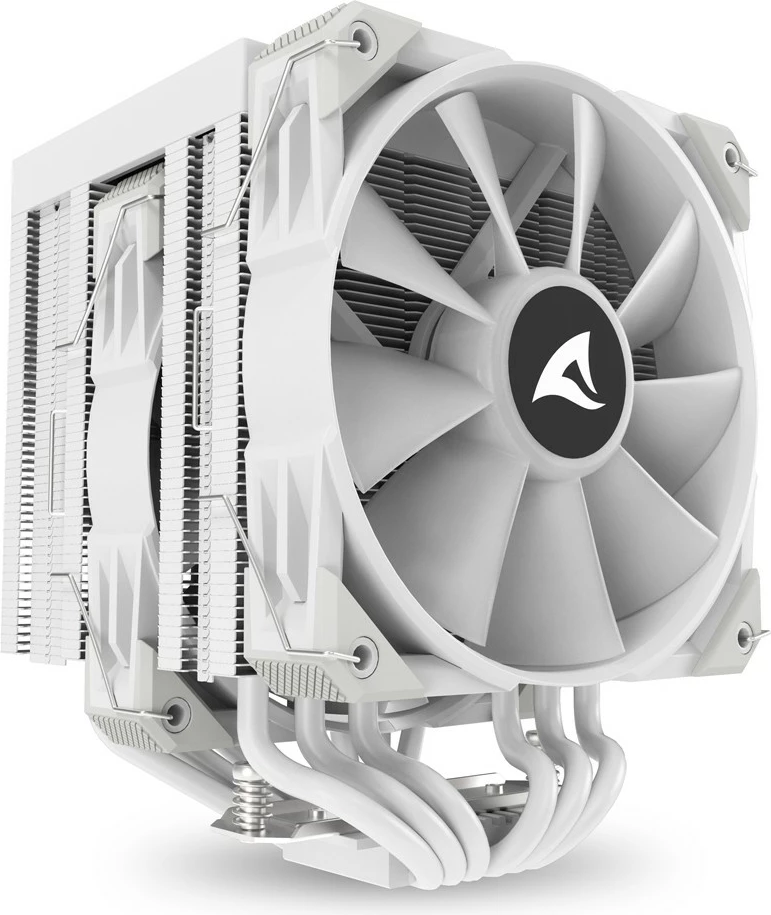 Zračno hlajenje za procesor Sharkoon A60 RGB, belo