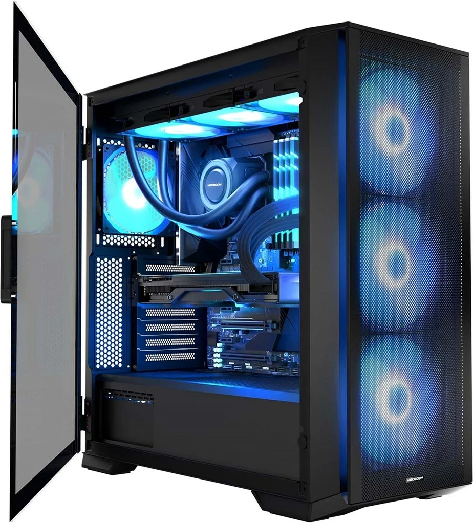 Ohišje MODECOM HORIZON ARGB Flow MIDI USB 3.0 x2 CYPE-C, črno