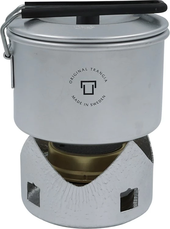 Prenosen komplet za kuhanje Trangia MICRO ORIGINAL z gorilnikom, srebrn