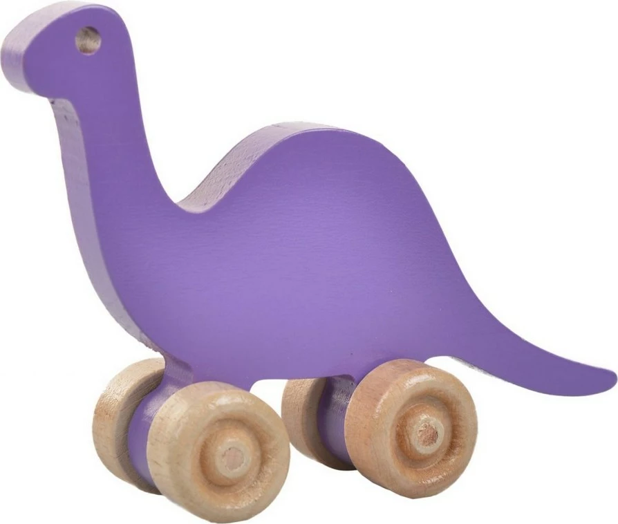 Lesena igrača dinozaver, vijolične barve, Skye Decor
