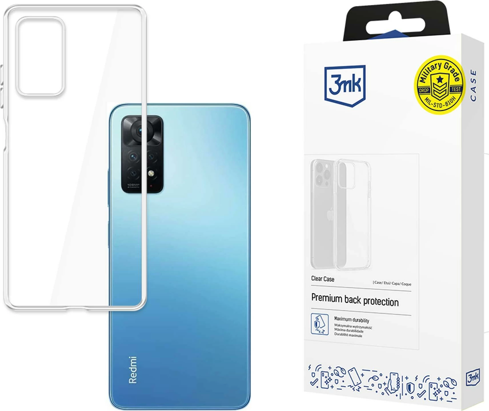Prozoren ovitek 3mk Protection Clear Case za Xiaomi Redmi Note 12 Pro 4G