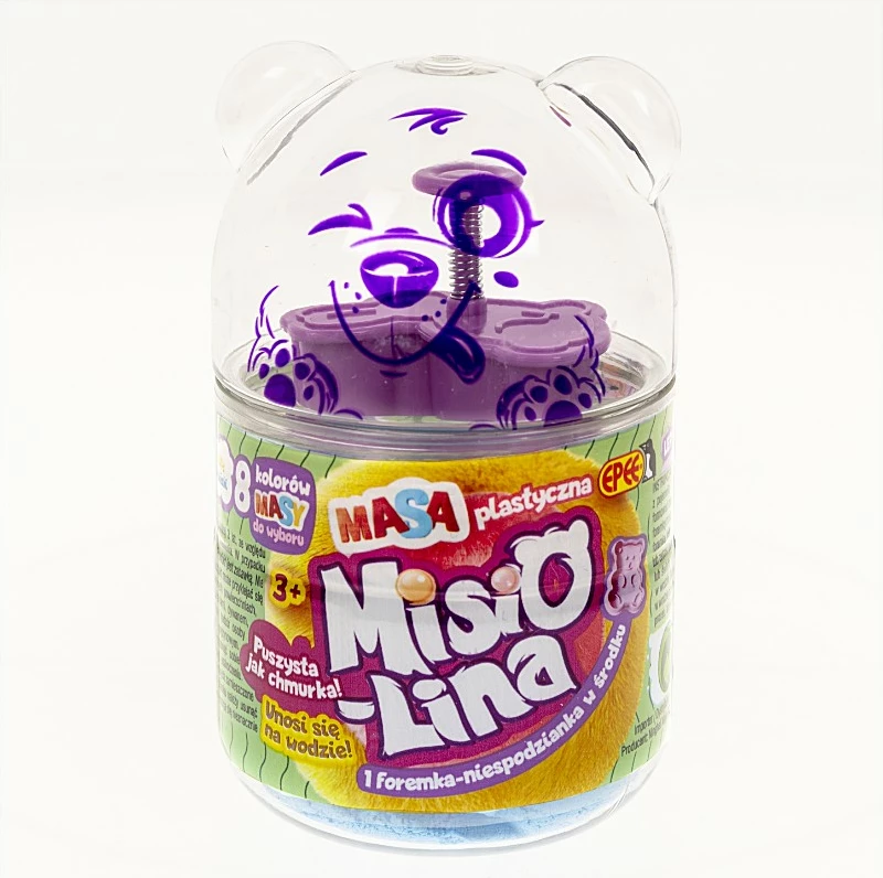 Modelirna masa, 60 g, modra, v obliki medvedka Epee Misiolina