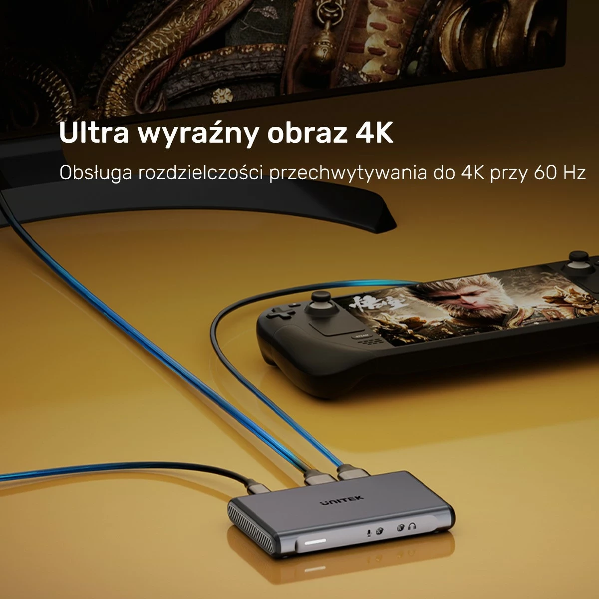Kartica za zajem videa 4K@60Hz Unitek, siva
