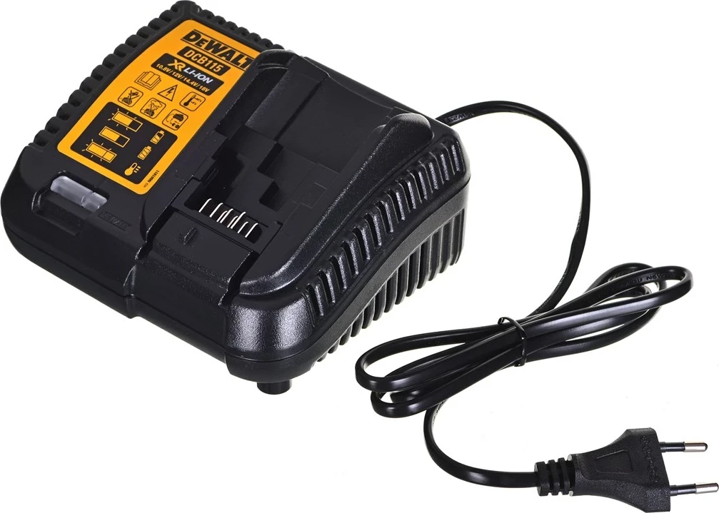 Kompakten akumulatorski vrtalnik-izvijač 18V DeWalt DCD805P2T, 2x5.0Ah, TSTAK, rumen