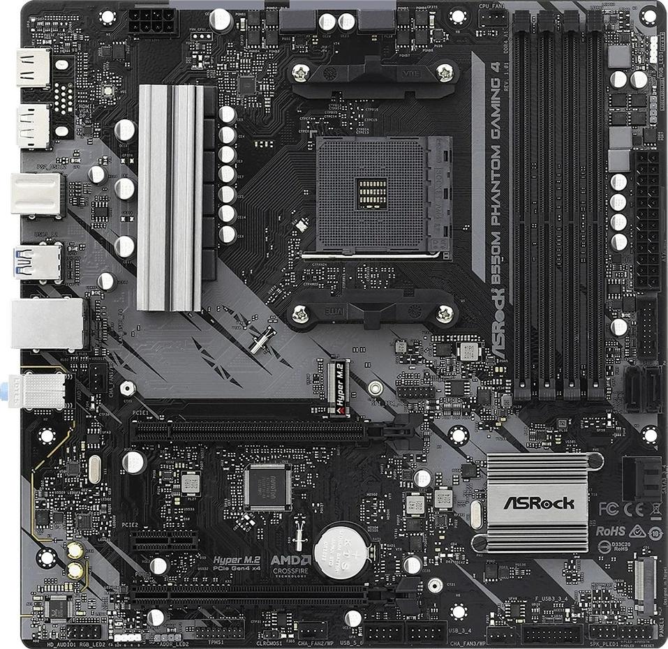 Matična plošča B550M Phantom Gaming 4 Asrock, Socket AM4, micro ATX