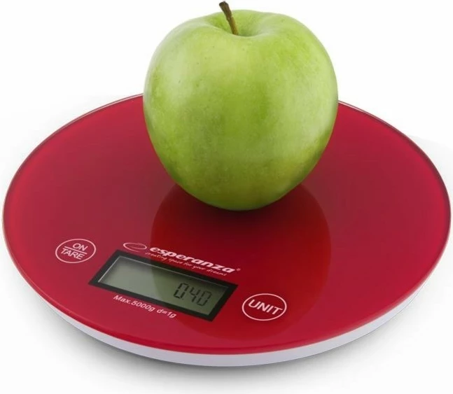 Kuhinjska tehtnica Esperanza Mango EKS003R, rdeča