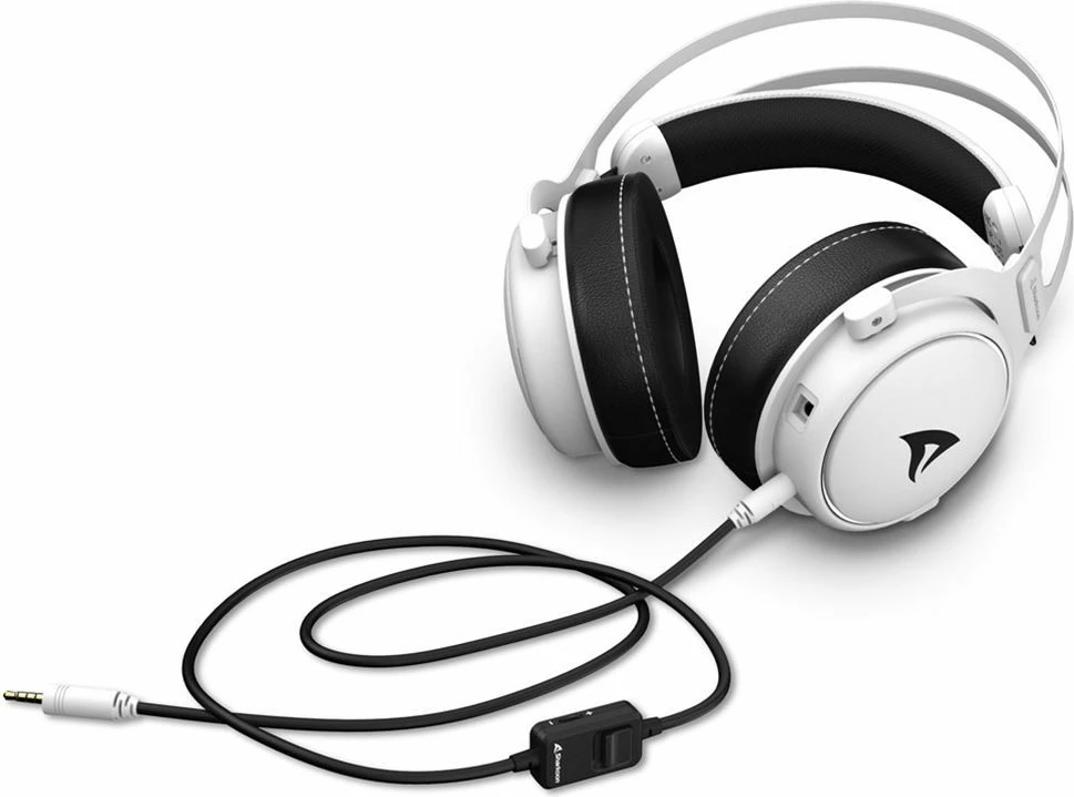 Gaming slušalke Sharkoon Skiller SGH50, žične, 10 - 40000 Hz, črne/bela