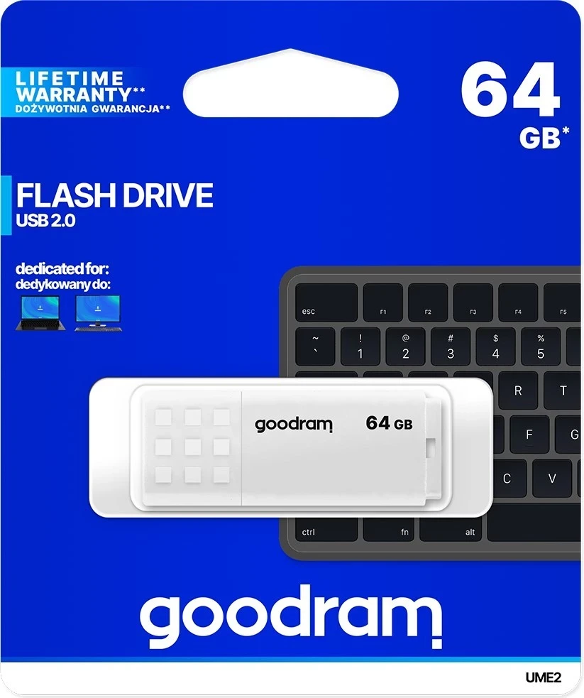 USB ključek 64 GB Goodram UME 2, bel