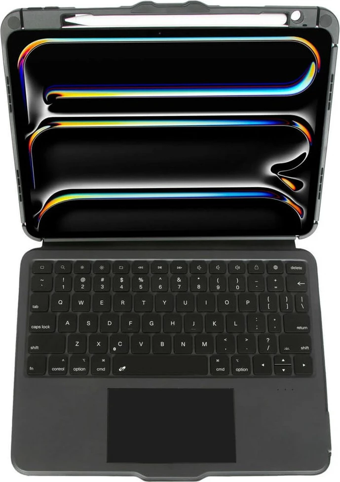 Ovitek z brezžično osvetljeno tipkovnico, Targus Versavu, Bluetooth 5.0, španski QWERTY, črn