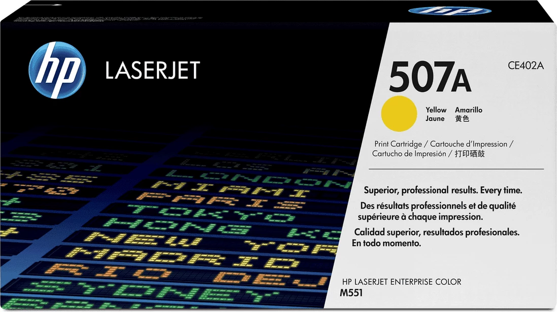 Toner kartuša HP 507A (CE402A), 6000 strani, standardna, rumena
