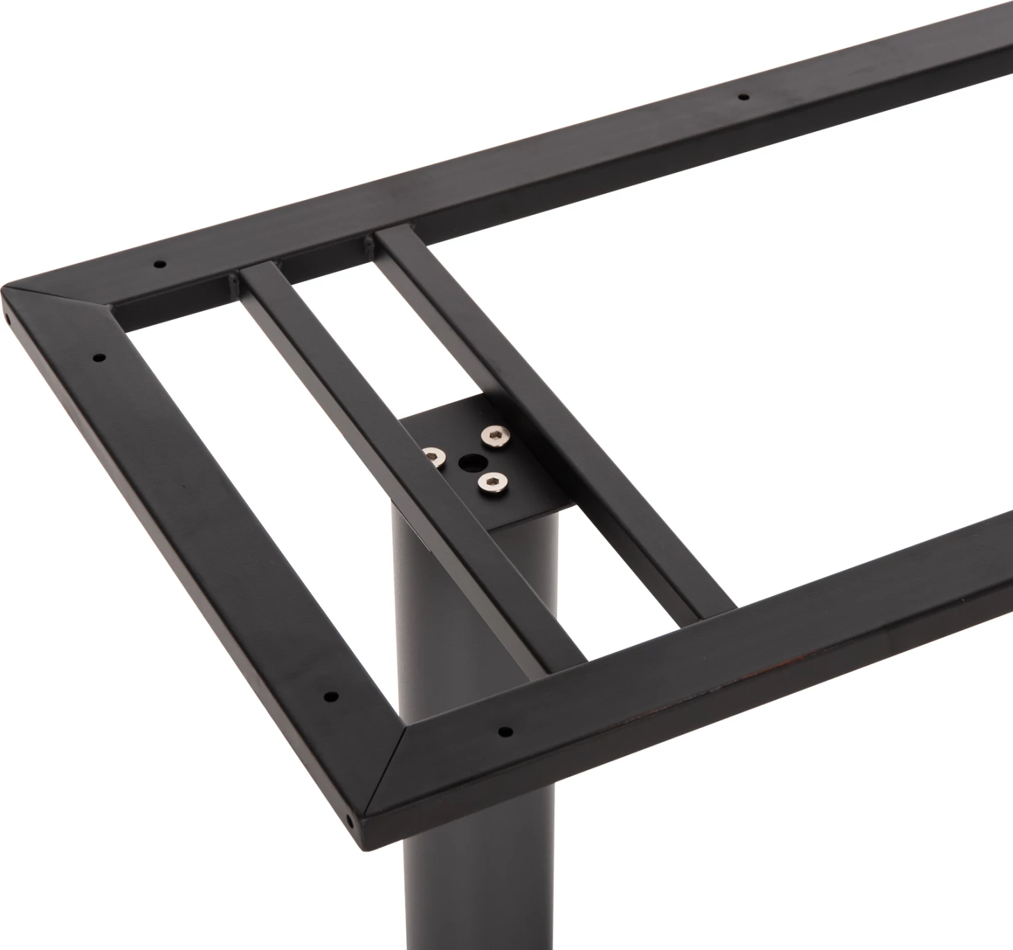 Osnova barske mize FH478.20 srednje višine mat siva kovina 2-stebri 40Χ80Χ90Hcm