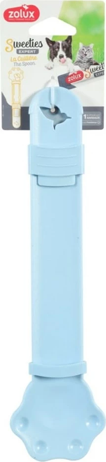 Plastična žlica za pse in mačke ZOLUX Sweeties, modra