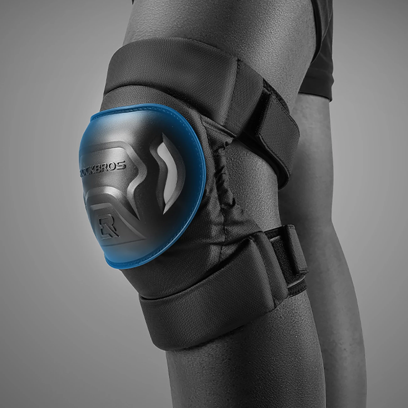 Koljenski ščitniki Rockbros 19230003001, najlon/plastika, črni, komplet