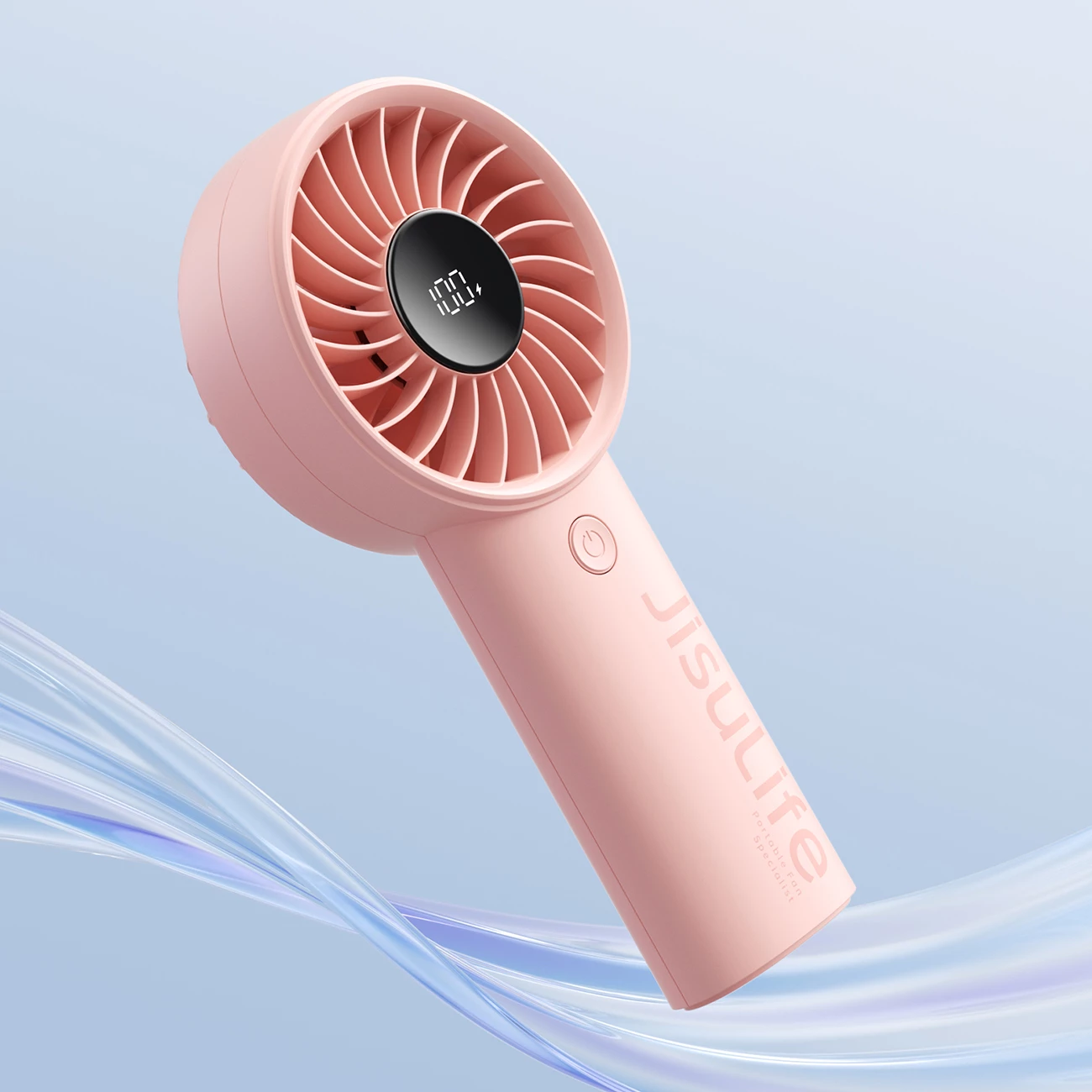 Ročni ventilator Jisulife Handheld Fan Life4, 3600 mAh, USB-C, roza