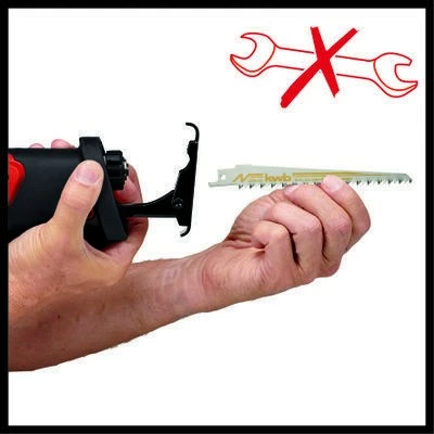 Reciprocna žaga, Einhell TE-AP 18/28 Li BL Solo, brezkrtačna, 18 V, brez kabla, črno/rdeča