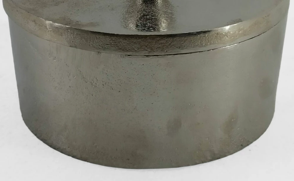 Aluminijasta škatla za shranjevanje, srebrna, 14x14x10cm